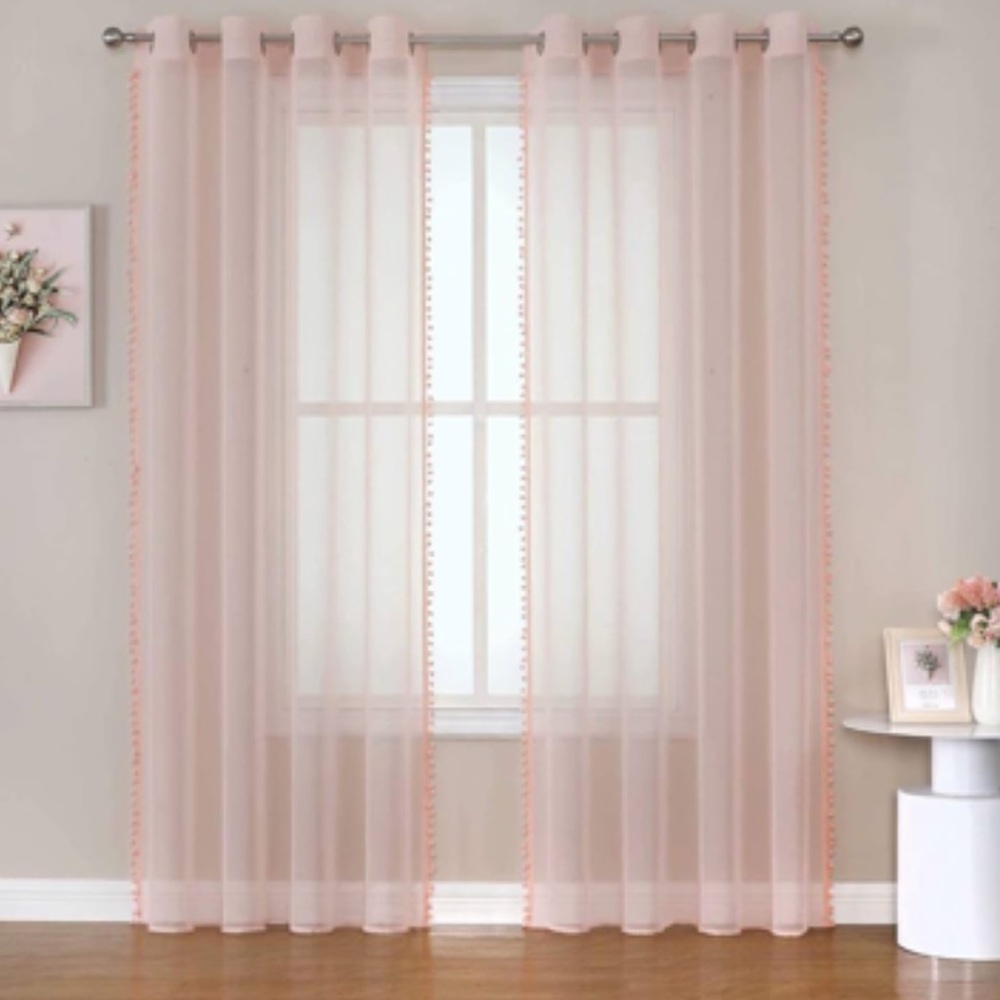 SOLD ON DEPOP Light Pink Sheer Amazon Curtains